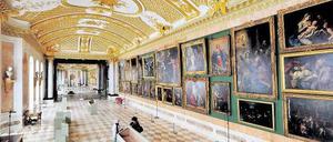 Barocke Pracht. Blick ins Innere der Bildergalerie, die unmittelbar östlich an das berühmtere Schloss Sanssouci anschließt. 