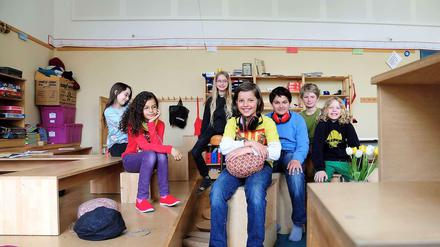 Den Kindern gefällt es. Nach einem Umbau, bei der auf den Schallschutz besonders geachtet wurde, ist es in der Nürtingen-Grundschule in Kreuzberg deutlich leiser.