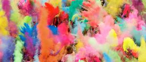 Schon letztes Jahr im Juli feierten tausende Menschen in Berlin am Postbahnhof das "Holi Festival of Colors".