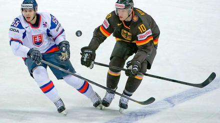 Paarlauf. Der Slowake Mario Bliznak (links) und Christian Ehrhoff.