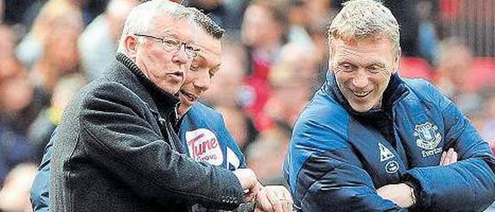 Kommen und gehen. Sir Alex Ferguson (links) hört bei Manchester United auf, David Moyes (rechts) tritt seine Nachfolge an.