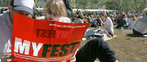Entspannen auf dem Myfest. 