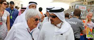 Bernie Ecclestone (links).