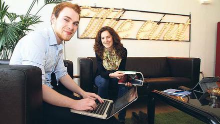 My home is my office. Katharina Bente und Lucas Thiem wohnen und arbeiten im Careerloft.