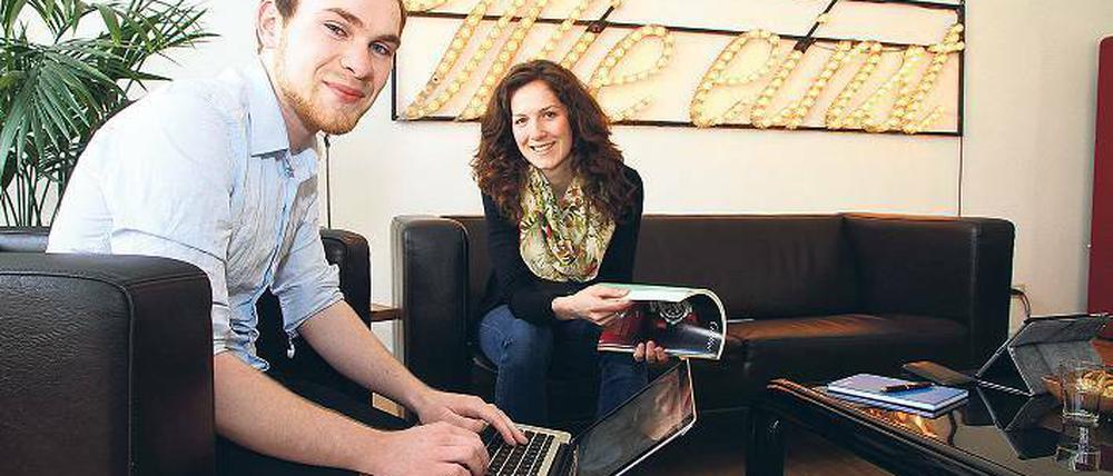 My home is my office. Katharina Bente und Lucas Thiem wohnen und arbeiten im Careerloft.