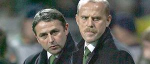 Verliebt, verlobt, getrennt. Thomas Schaaf (rechts) und Klaus Allofs gehen fortan getrennte Wege.