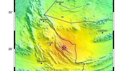 In Iran - nah an der pakistanischen Grenze - gab es am Dienstag ein schweres Erdbeben.