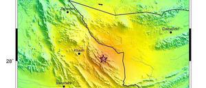 In Iran - nah an der pakistanischen Grenze - gab es am Dienstag ein schweres Erdbeben.
