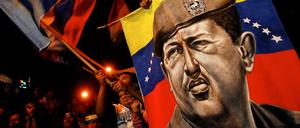 Der Übervater: Hugo Chavez' Tod hatte die Wahlen in Venezuela notwendig gemacht.