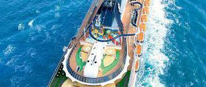Frisch getauft auf Jungfernfahrt – die „MSC Preziosa“.