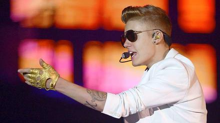 Kreischalarm in Berlin: Justin Bieber im Konzert in der O2-Arena. 
