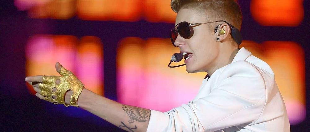 Kreischalarm in Berlin: Justin Bieber im Konzert in der O2-Arena. 