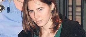 „Der Engel mit den eiskalten Augen“. Die Amerikanerin Amanda Knox. Foto: dpa