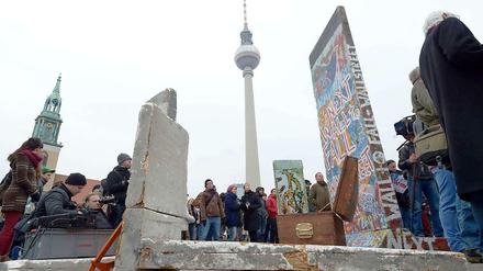 Demo vor dem Roten Rathaus in Berlin.