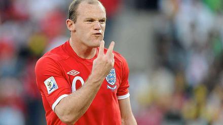 An der Leine. Englands Wayne Rooney, Spitzname Pittbull, soll sich in Montenegro zusammenreißen.