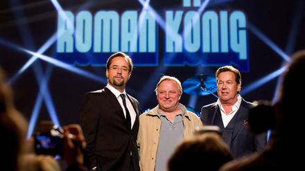 Roland Kaiser (rechts) sichert Jan Josef Liefers (links) und Axel Prahl eine neue Rekordquote beim "Tatort".