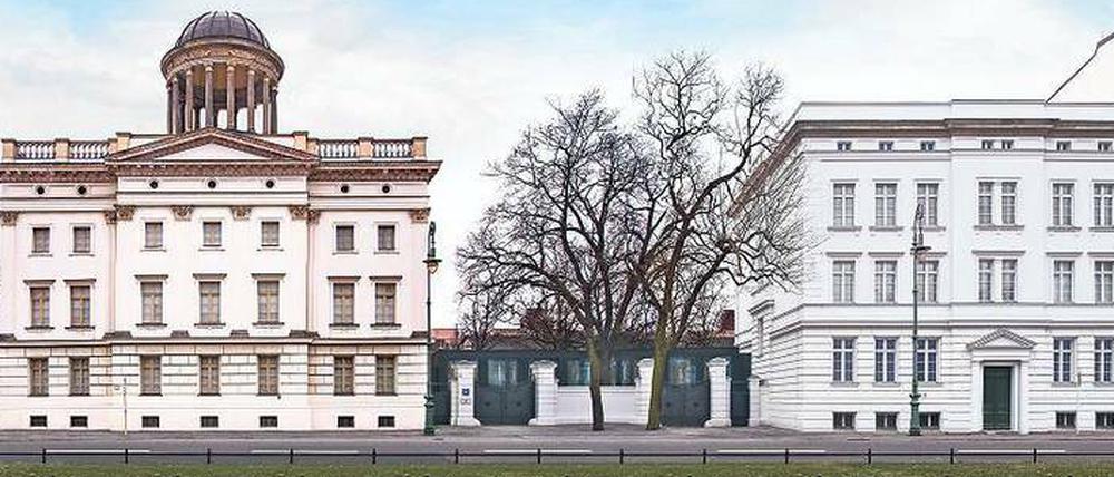 Doppelschlag. Mit dem Stülerbau (l.) und dem Kommandantenhaus (r.) verfügt das Berggruen-Museum nun über 2750 Quadratmeter Ausstellungsfläche. 
