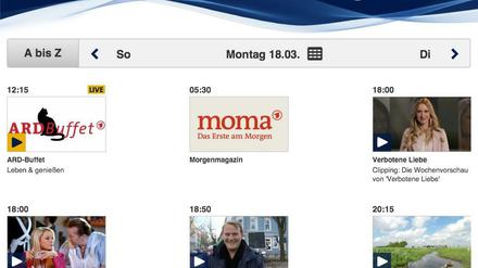 Nun auch als App: Das Programm des Ersten