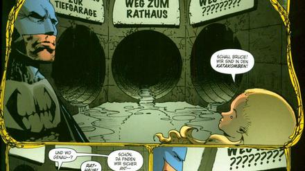 Batman im Rausch: Eine Seite aus „Hinter den Spiegeln“.