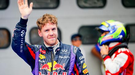 Ich mal wieder. Sebastian Vettel nach seinem Erfolg.