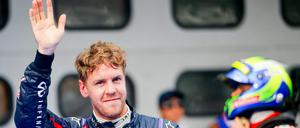 Ich mal wieder. Sebastian Vettel nach seinem Erfolg.