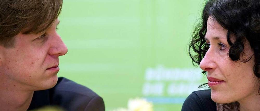 Harmonisch: Wesener, Jarasch (v.l.), die Grünen.