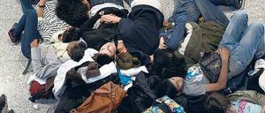 Eines langen Tages Reise in die Nacht: In der vergangenen Woche strandeten 3000 Fluggäste in Frankfurt am Main.