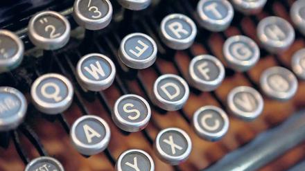 Der gequälte Geist der Buchstaben. Neben zahllosen Hightech-Objekten gab es in Leipzig auch diese Schreibmaschine zu sehen.