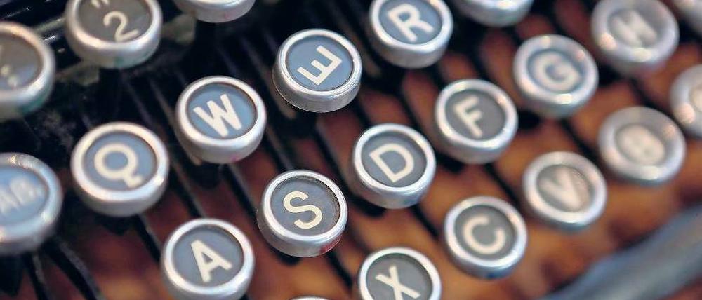 Der gequälte Geist der Buchstaben. Neben zahllosen Hightech-Objekten gab es in Leipzig auch diese Schreibmaschine zu sehen.