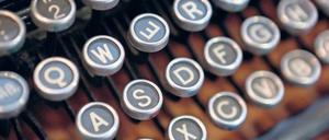 Der gequälte Geist der Buchstaben. Neben zahllosen Hightech-Objekten gab es in Leipzig auch diese Schreibmaschine zu sehen.