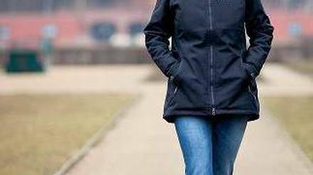Sportlich unterwegs. Grit Mertke ist fast zehn Kilo Speck wieder los. Das klappte allerdings erst mit regelmäßigen Mahlzeiten und viel Bewegung. Sie geht leidenschaftlich gerne laufen. Foto: Georg Moritz