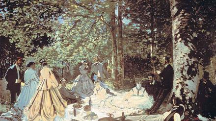 Frühstück auf dem Rasen. Das Bild malte Claude Monet 1865/1866. Heutige Picknickgesellschaften in der Uckermark sind anders gekleidet, wirken aber ähnlich heiter.