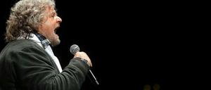 Entschlossen. Der Ex-Komiker und Neu-Politiker Beppe Grillo