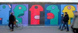 Die Bilder von Thierry Noir auf der East Side Gallery sind weltweit bekannt. Auch er will sich am Kunstexport beteiligen.