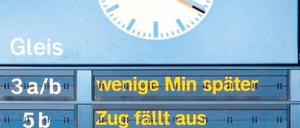 Keine Bange, Zugausfälle treffen Journalisten genauso wie übrige Bahnkunden. Foto: dapd