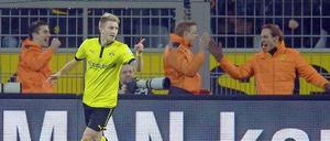Nicht zu stoppen: Nationalspieler Marco Reus (l.) erzielte alle drei Tore für den BVB beim 3:0-Sieg gegen Eintracht Frankfurt.