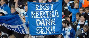 Erst Hertha, dann Sex - oder umgekehrt? Die Frage ist in der Wissenschaft noch nicht endgültig diskutiert.