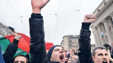 Gegen alles und jeden. Demonstranten in Sofia am vergangenen Sonntag.