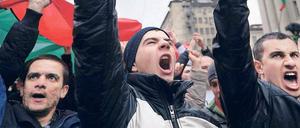 Gegen alles und jeden. Demonstranten in Sofia am vergangenen Sonntag.