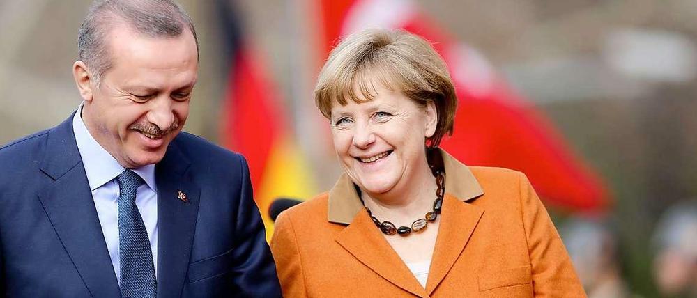 Grundsätzliches Nein. Erdogan und Merkel am Montag in Ankara.