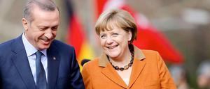 Grundsätzliches Nein. Erdogan und Merkel am Montag in Ankara.