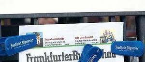 Gemeinsame Zukunft. „Frankfurter Rundschau“ und „Frankfurter Allgemeine Zeitung“ erscheinen künftig im selben Verlag. Foto: dpa