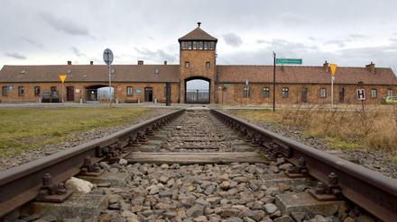 Die Rampe vor dem ehemaligen Vernichtungslager Auschwitz.