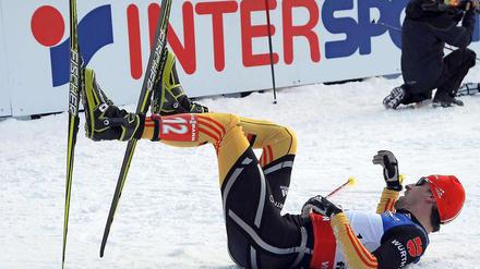 Björn Kircheisen am Boden. Seine Sportart hat auch so ihre Probleme.