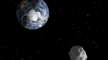 Auf Erdkurs. Die Animation zeigt, wie der Asteroid 2012 DA14 auf unseren Planeten zurast. Dieser Brocken war keine Gefahr - doch das ist nicht bei allen Asteroiden so. 