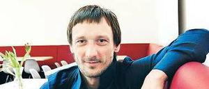 Marco Mandik zu Besuch beim Tagesspiegel. 