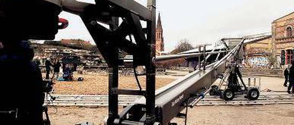 Der größte Kran Deutschlands im Görlitzer Park.