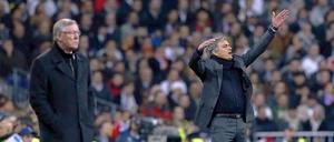 Spannender als Real gegen Osasuna. In der Champions League treffen Alex Ferguson (links) und Manchester United auf José Mourinho und Real Madrid.