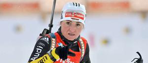Wo geht's zum Podest? Andrea Henkel holte bei der Biathlon-WM endlich die erste Medaille für Deutschland.