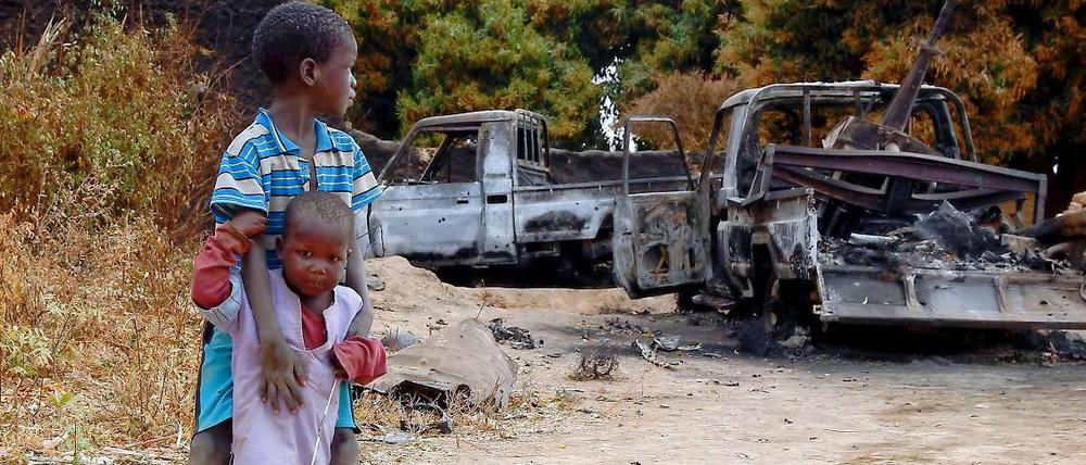 Spuren der Kämpfe in Mali
